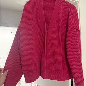 GAP Women's Vibrant Pink Cardigan